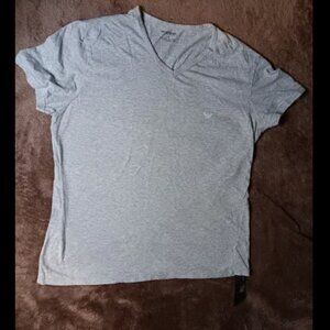 Emporio Armani Womens vneck tshirt made in myanmar 100% cotton